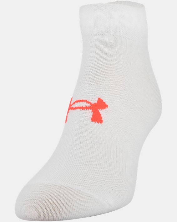 Women's UA Essential Low Cut Socks - 6-Pack, White, pdpMainDesktop image number 17